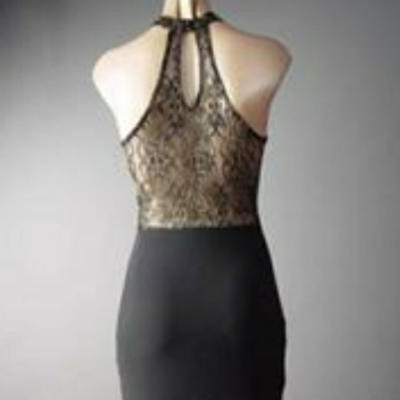 *NWT!* BLACK & GOLD FLAPPER DRESS - Picture 7 of 11